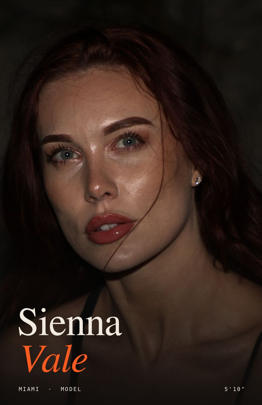 Sienna Vale Comp card, Front